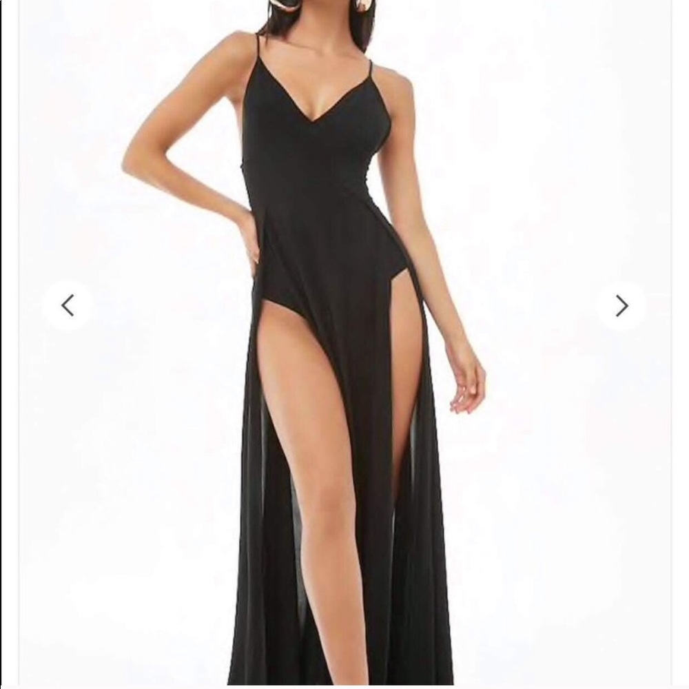 M-split black maxi
